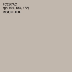 #C2B7AC - Bison Hide Color Image